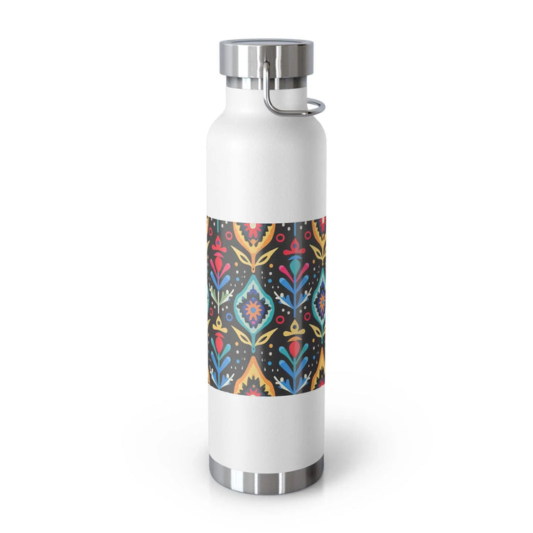 Floral Insulated Water Bottle, Travel Mug, Fitness Companion, Gift for Her, Eco-Friendly Drinkware, Hydration Flask, Pink Rose Design