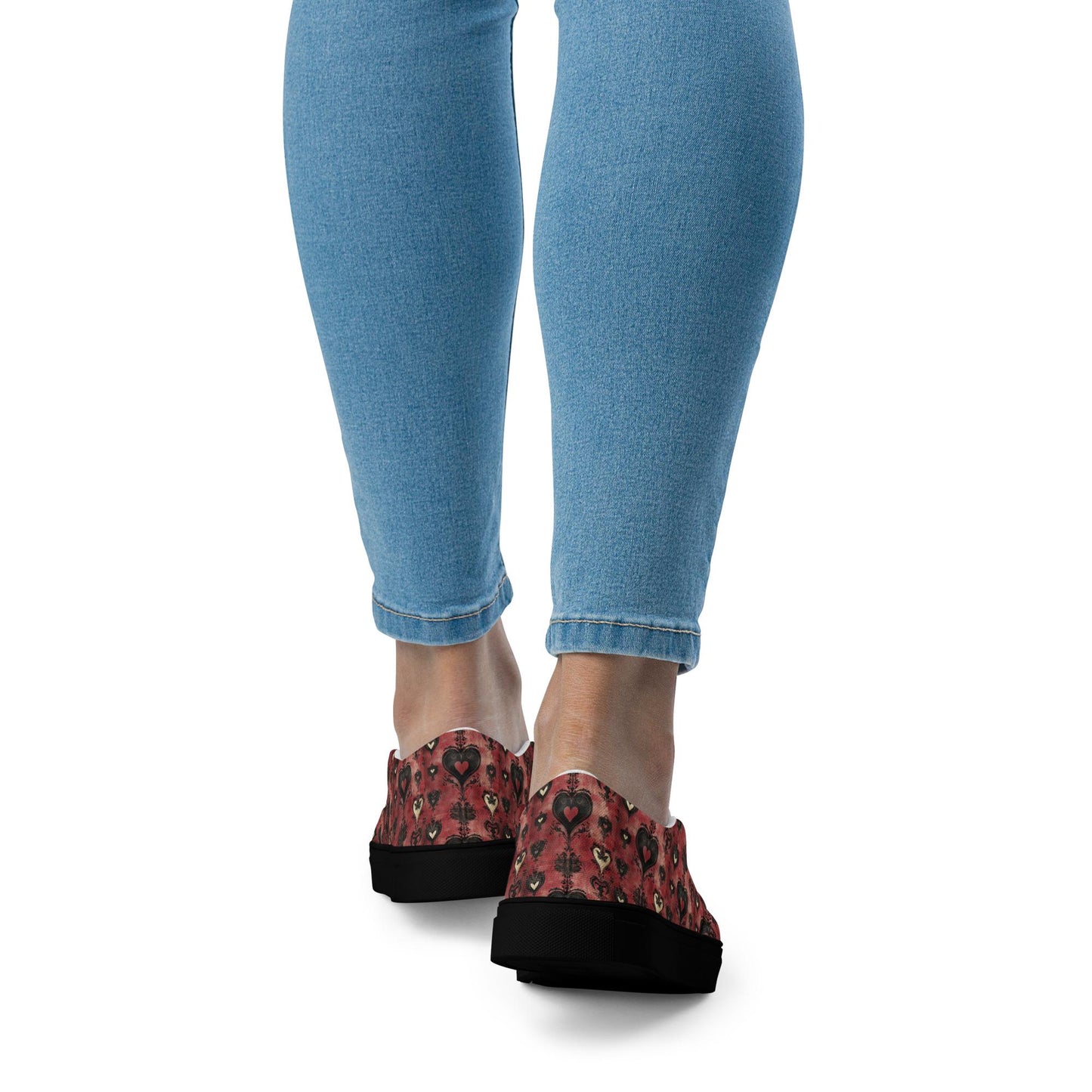 Women’s Floral Print Slip-On Canvas Shoes | Comfortable & Stylish Everyday Flats | Casual Slip-Ons with Vibrant Floral Pattern