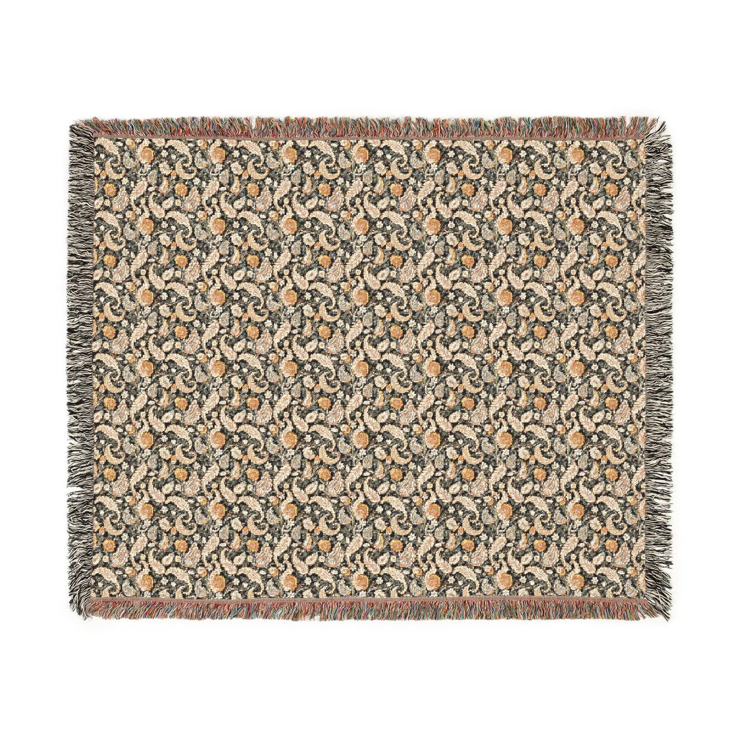 Cozy Floral Woven Blanket, Soft Throw for Home Decor, Ideal Gift for Birthdays, Housewarming, and Cozy Nights, Draping Accent, Stylish