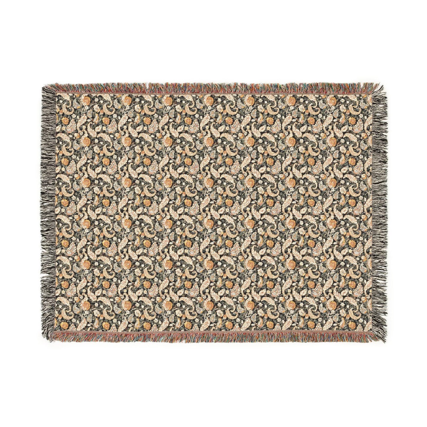 Cozy Floral Woven Blanket, Soft Throw for Home Decor, Ideal Gift for Birthdays, Housewarming, and Cozy Nights, Draping Accent, Stylish