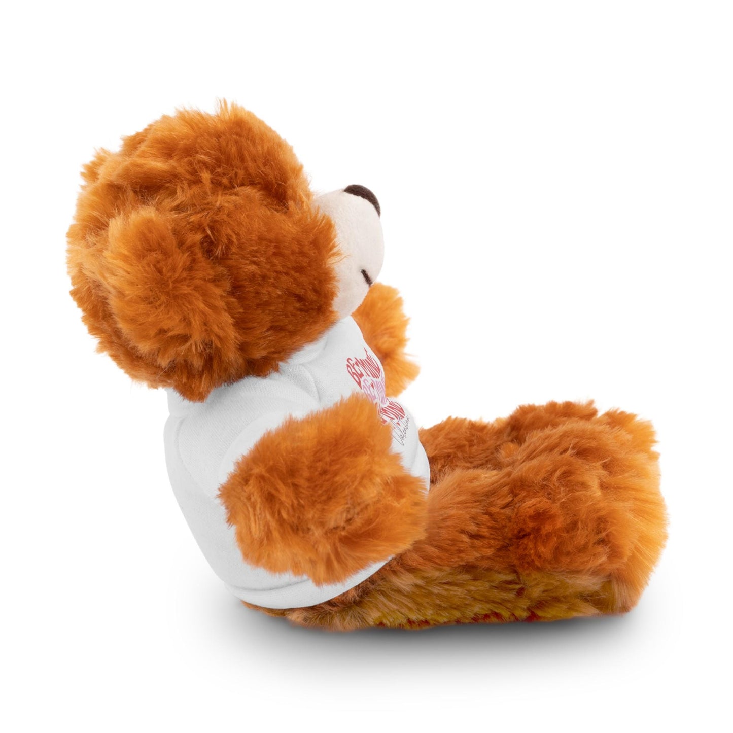 Customizable Stuffed Animals, Perfect Gift for Valentine's Day, Cute Bear with Tee, Plush Toy for Kids, Loveable Keepsake