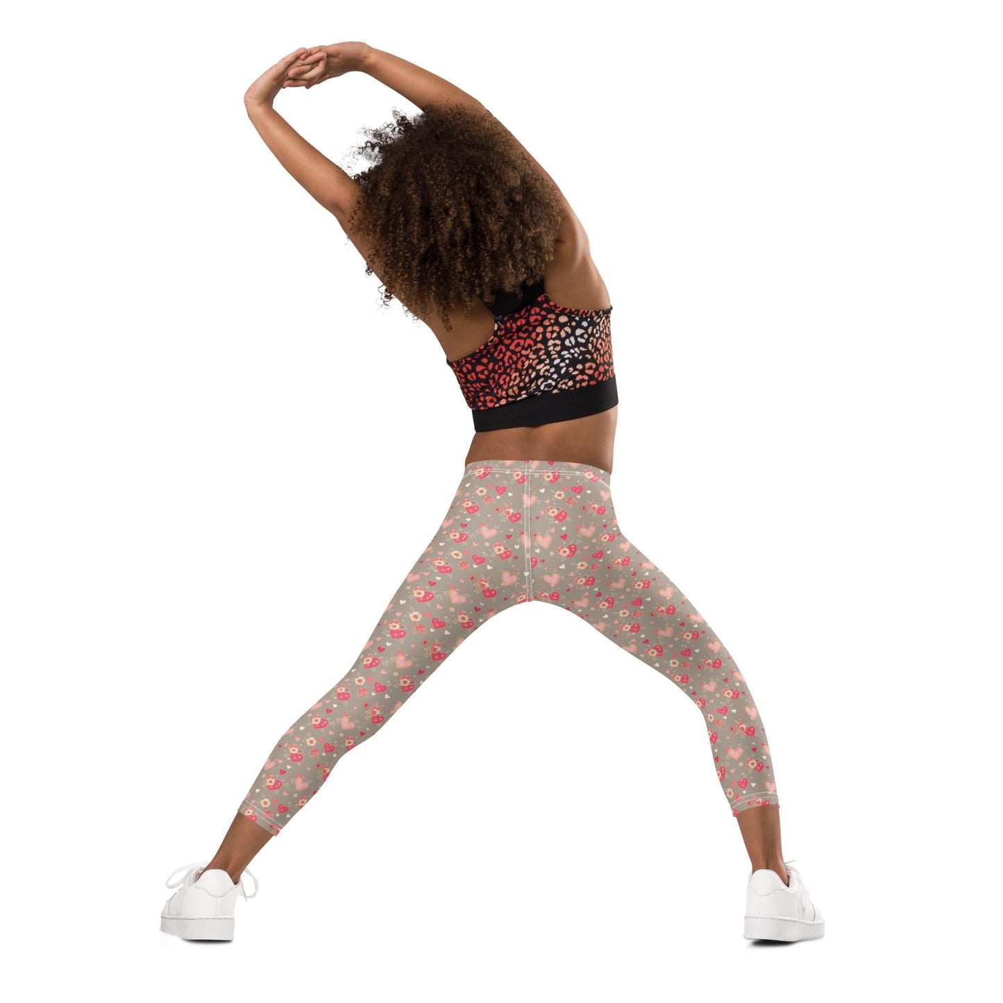 Valentine's Heart All Over Print Kids Leggings – Soft & Comfy Love-Themed Leggings for Girls – Cute Gift Idea for Valentine's Day