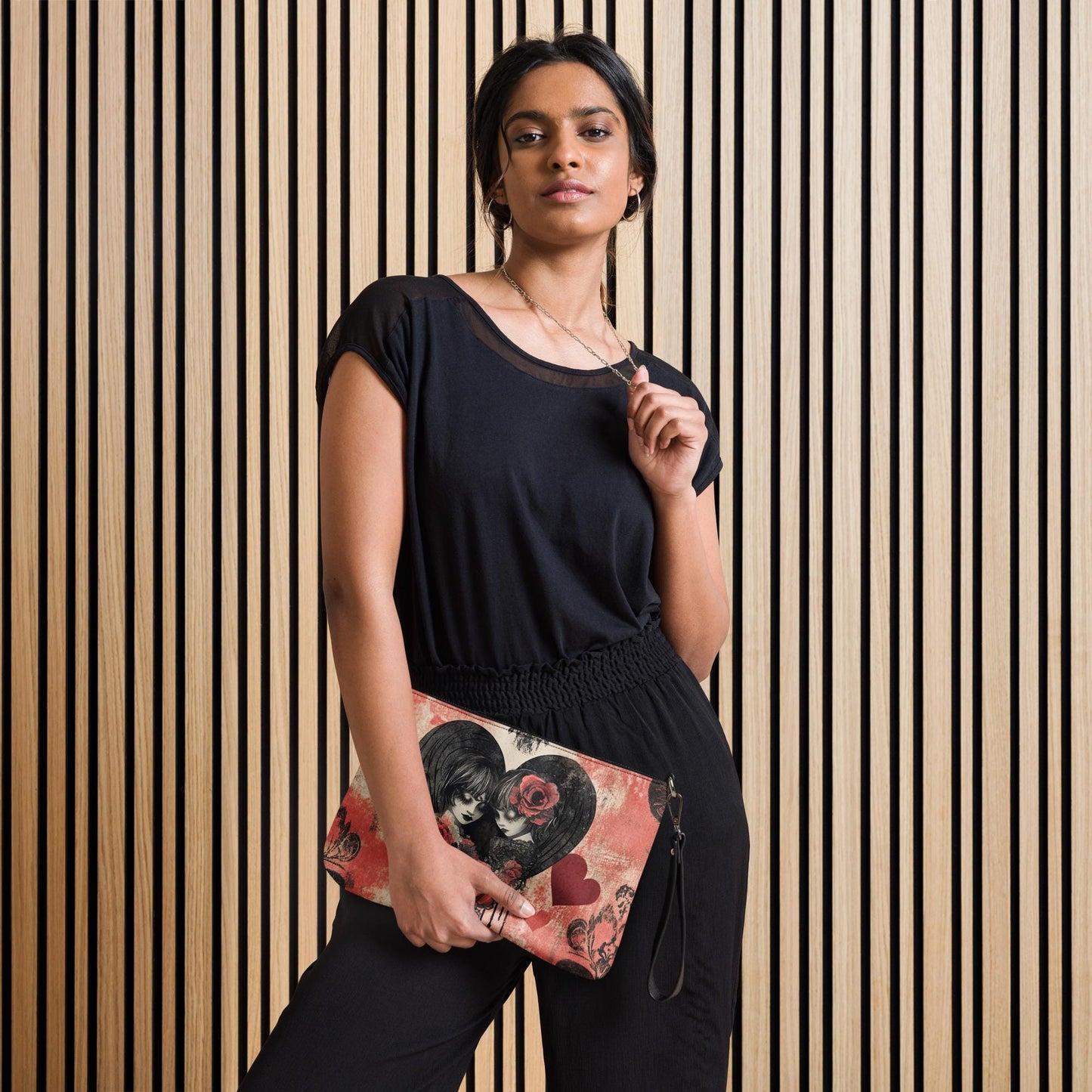 Gothic Valentine’s Crossbody Bag – Dark Love, Stylish & Chic for Her