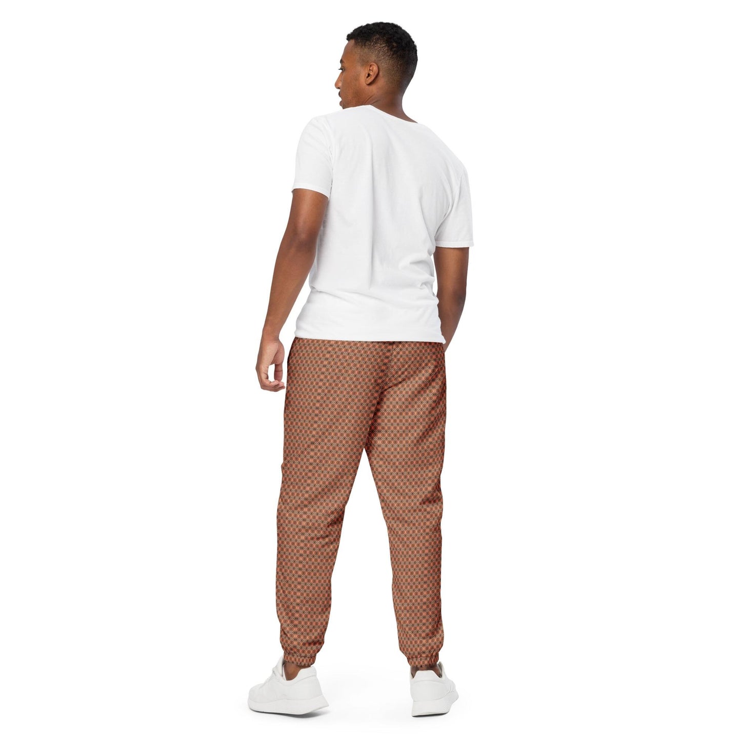 Men's Geometric Runway Design Track Pants | Stylish Casual Modern Joggers | Trendy Athletic Wear | Comfortable & Fashionable
