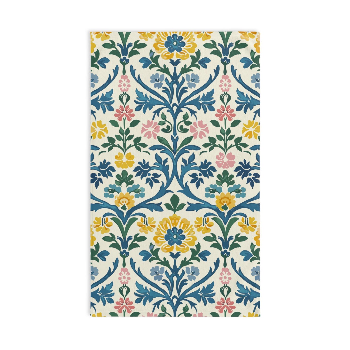 Floral Hand Towel, Vintage Kitchen Towel, Bathroom Decor, Cottagecore Home Design, Gift for Garden Lovers, Spring Decor
