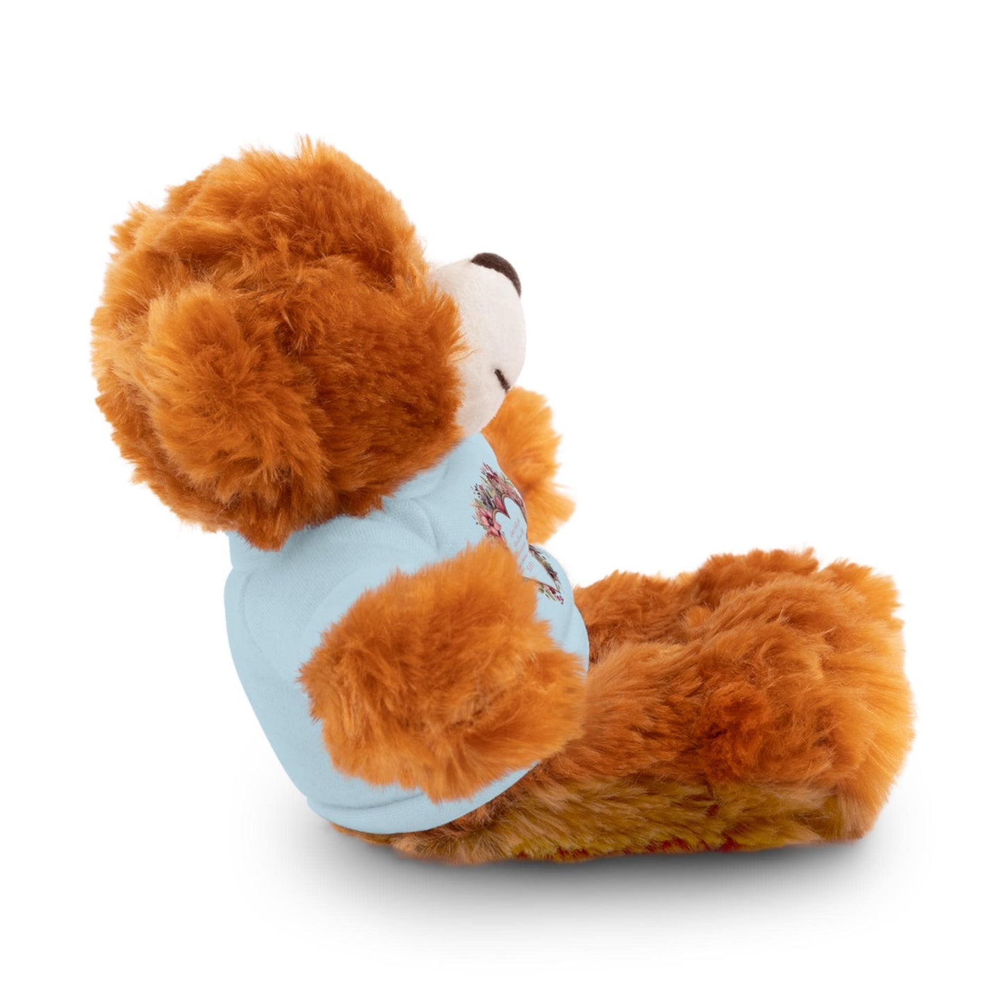 Cuddly Stuffed Animal with Custom Tee | Perfect Gift for Kids, Birthdays, Baby Showers, or Just Because, Adorable Plush Bear, Personalized