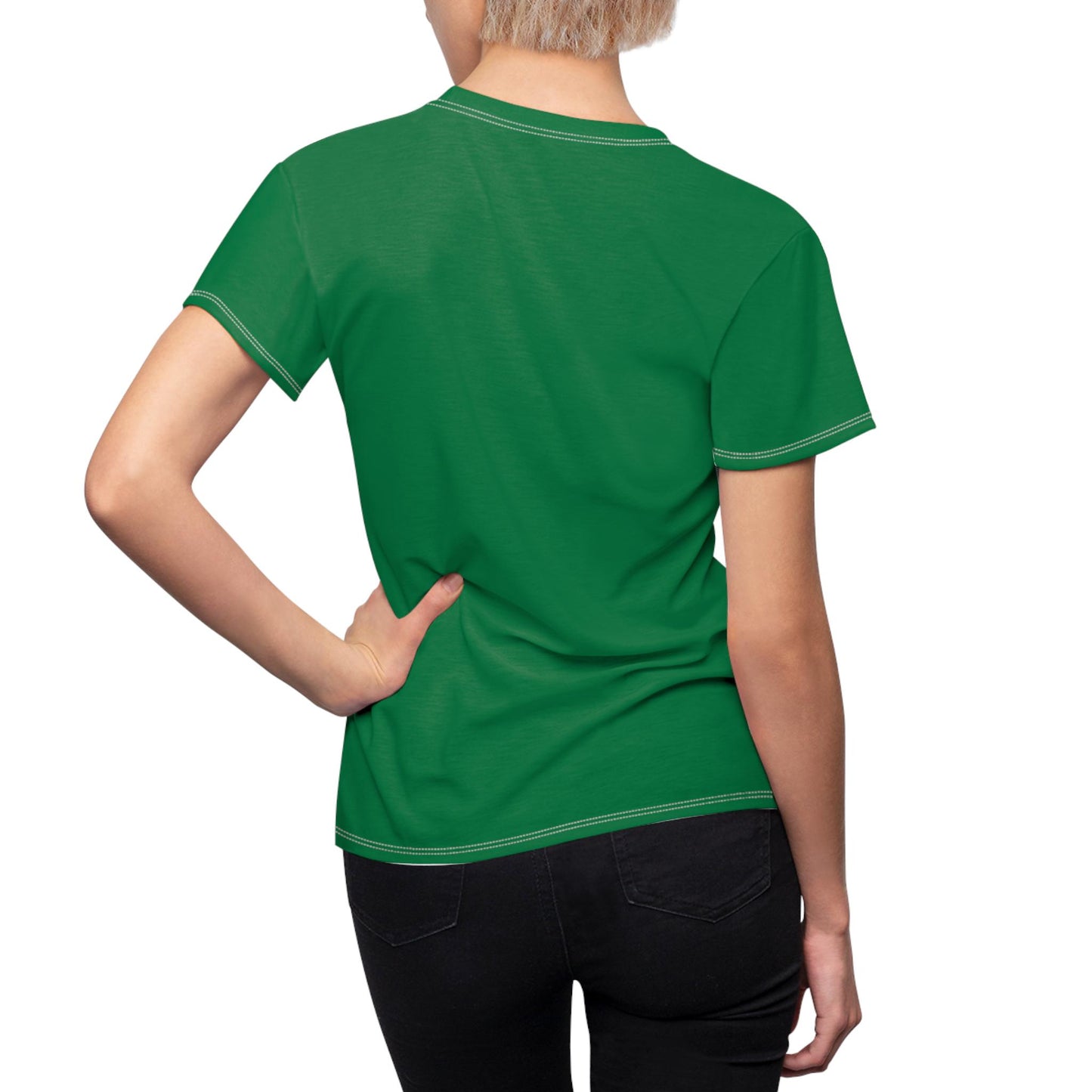St. Patrick's Day Women's Cut & Sew Tee, Festive Green Beer Shirt, Cute Drinking Tee, Pub Party Top, Casual Fun Wear