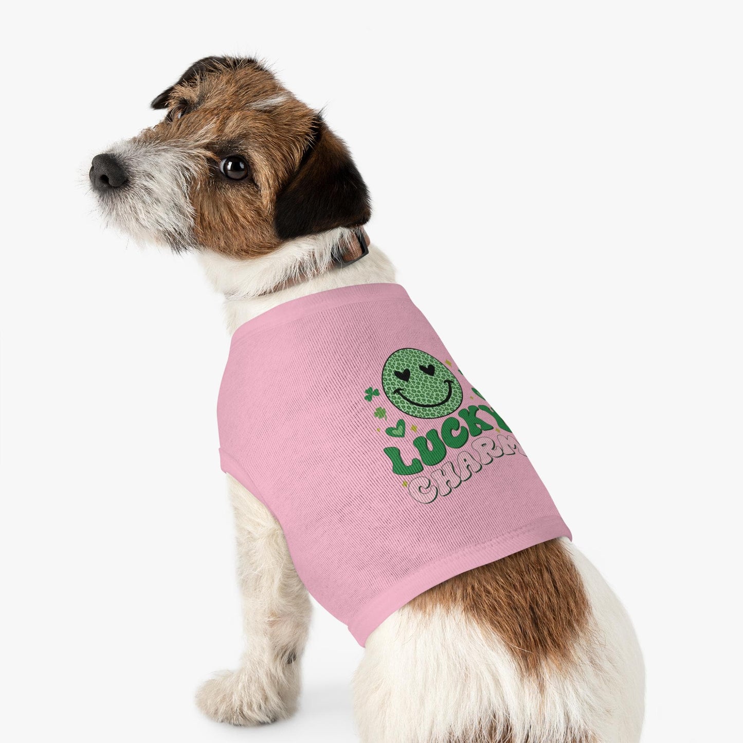 Lucky Charm Pet Tank Top, Dog Shirt, Cat Apparel, Cute Pet Clothing, St. Patrick's Day Outfit, Lucky Dog Gift
