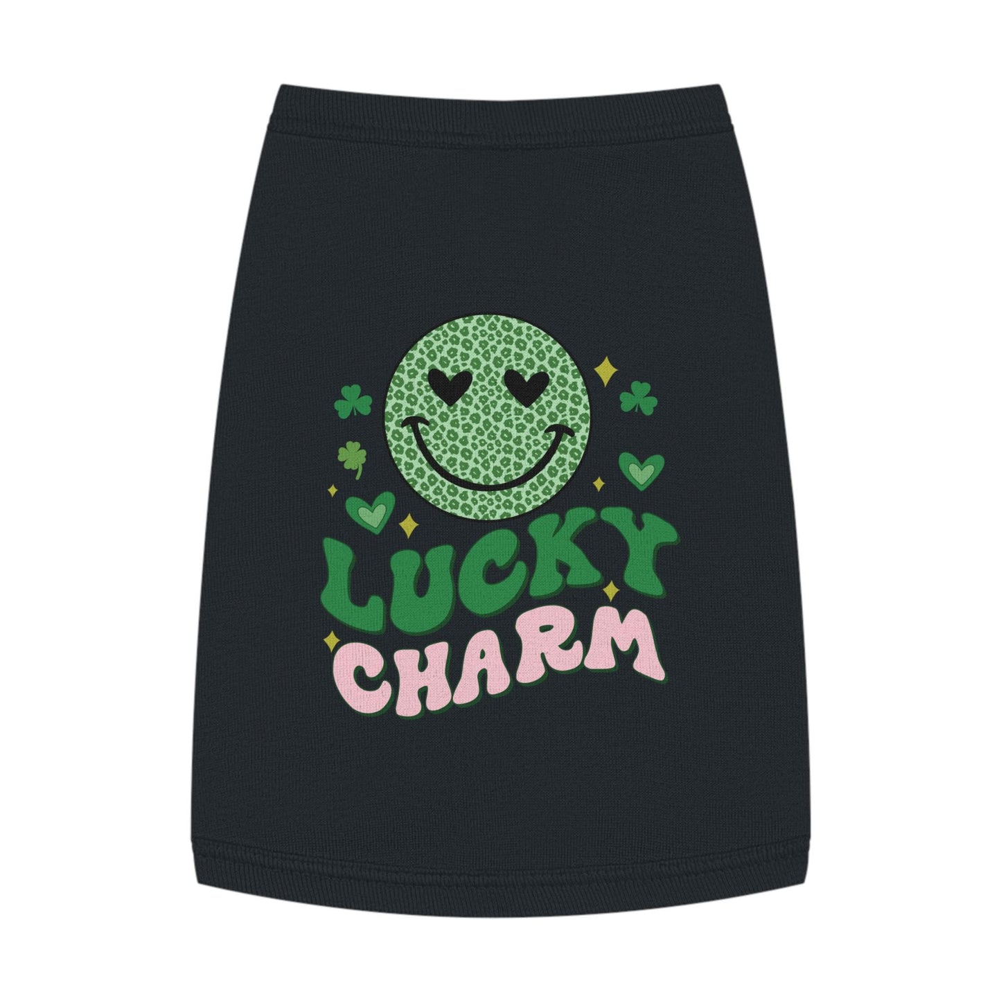 Lucky Charm Pet Tank Top, Dog Shirt, Cat Apparel, Cute Pet Clothing, St. Patrick's Day Outfit, Lucky Dog Gift