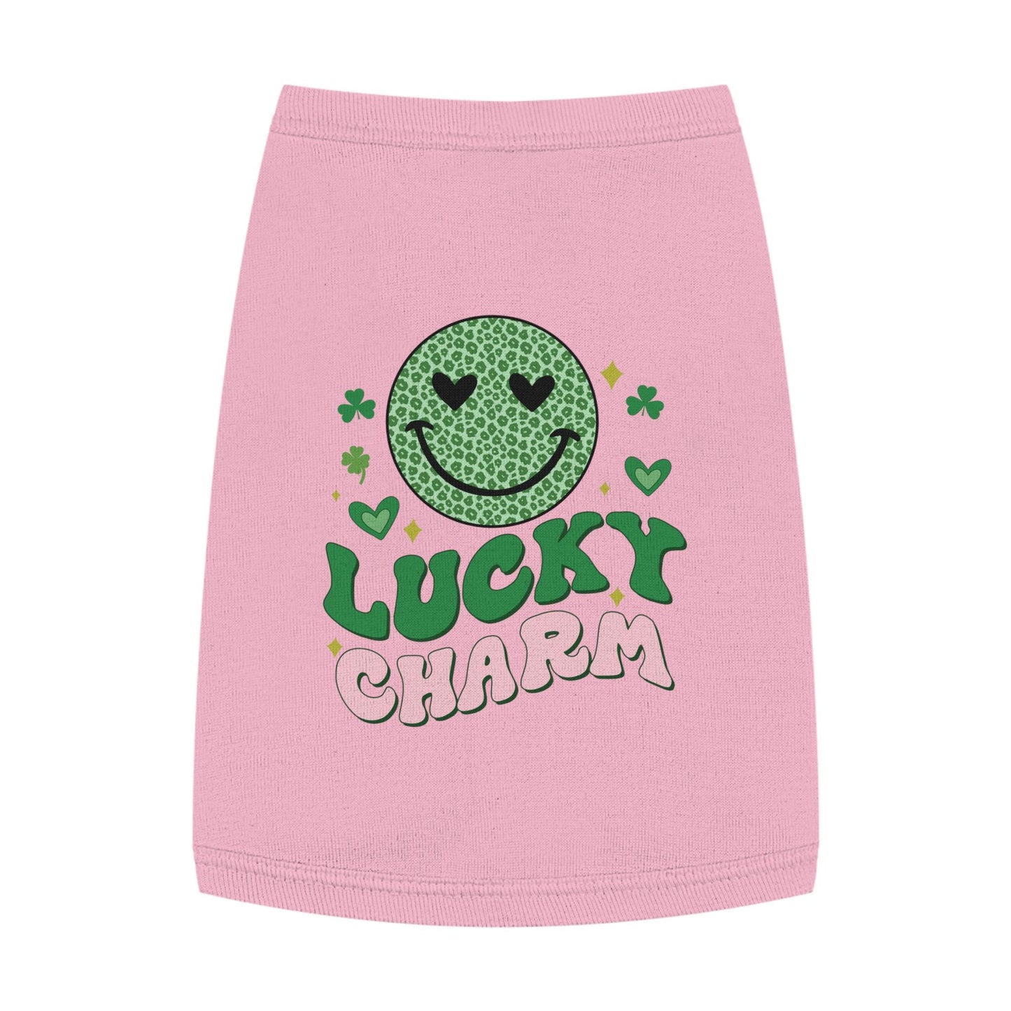 Lucky Charm Pet Tank Top, Dog Shirt, Cat Apparel, Cute Pet Clothing, St. Patrick's Day Outfit, Lucky Dog Gift