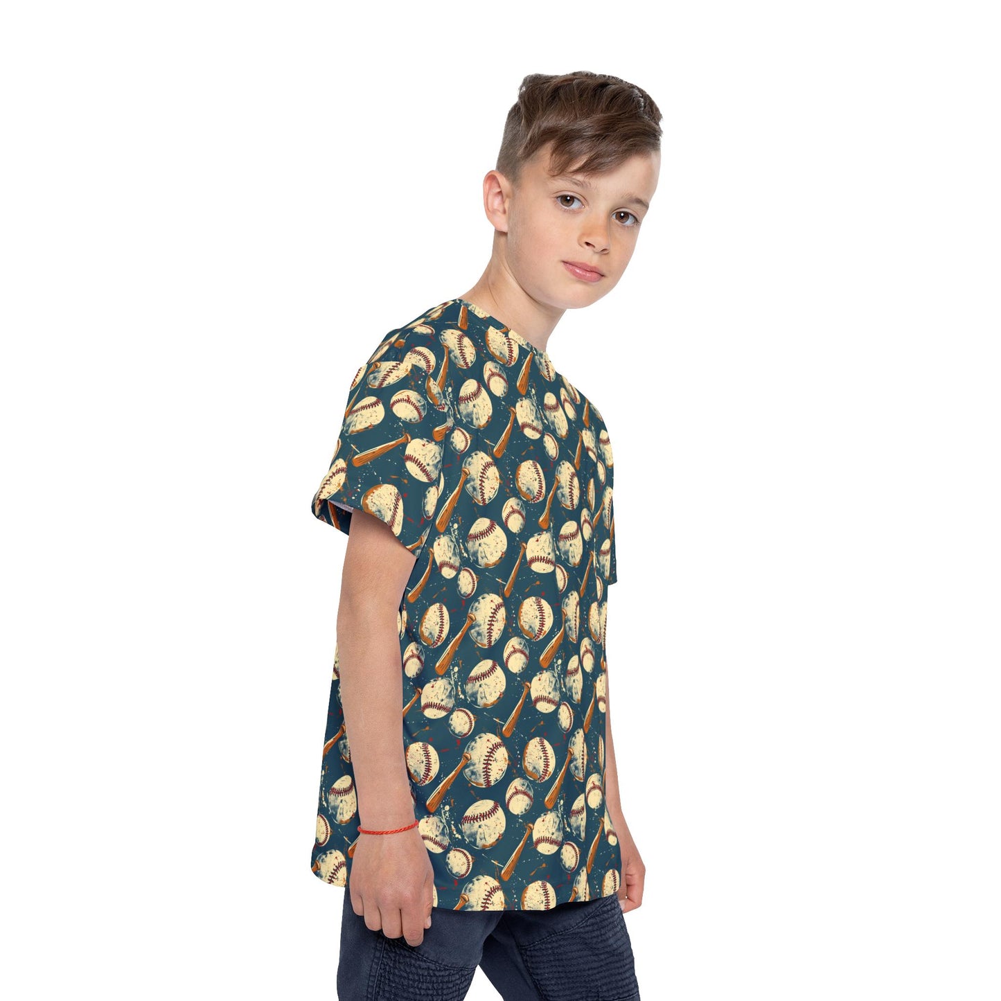 Boys Sports Jersey, Fun Baseball Tee for Young Athletes, Perfect for Sports Events, Birthdays, and Everyday Wear