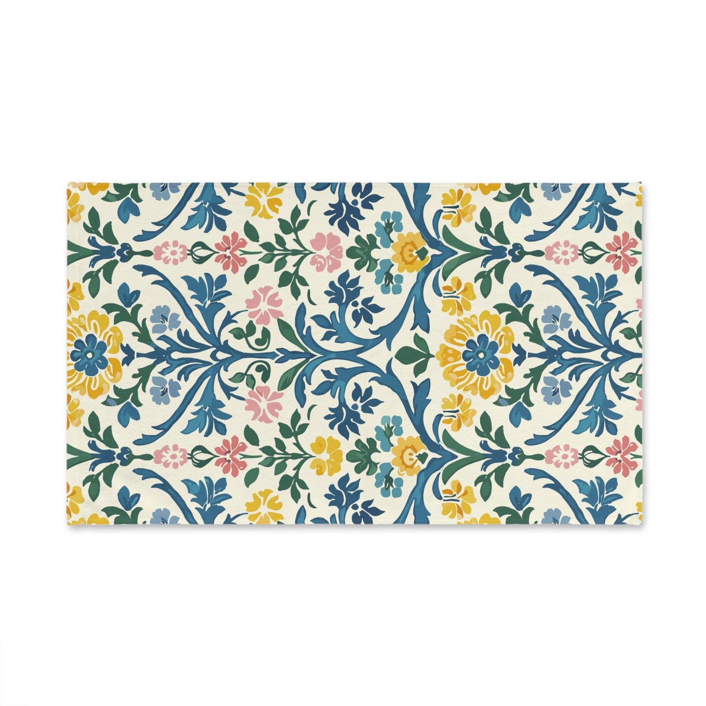 Floral Hand Towel, Vintage Kitchen Towel, Bathroom Decor, Cottagecore Home Design, Gift for Garden Lovers, Spring Decor