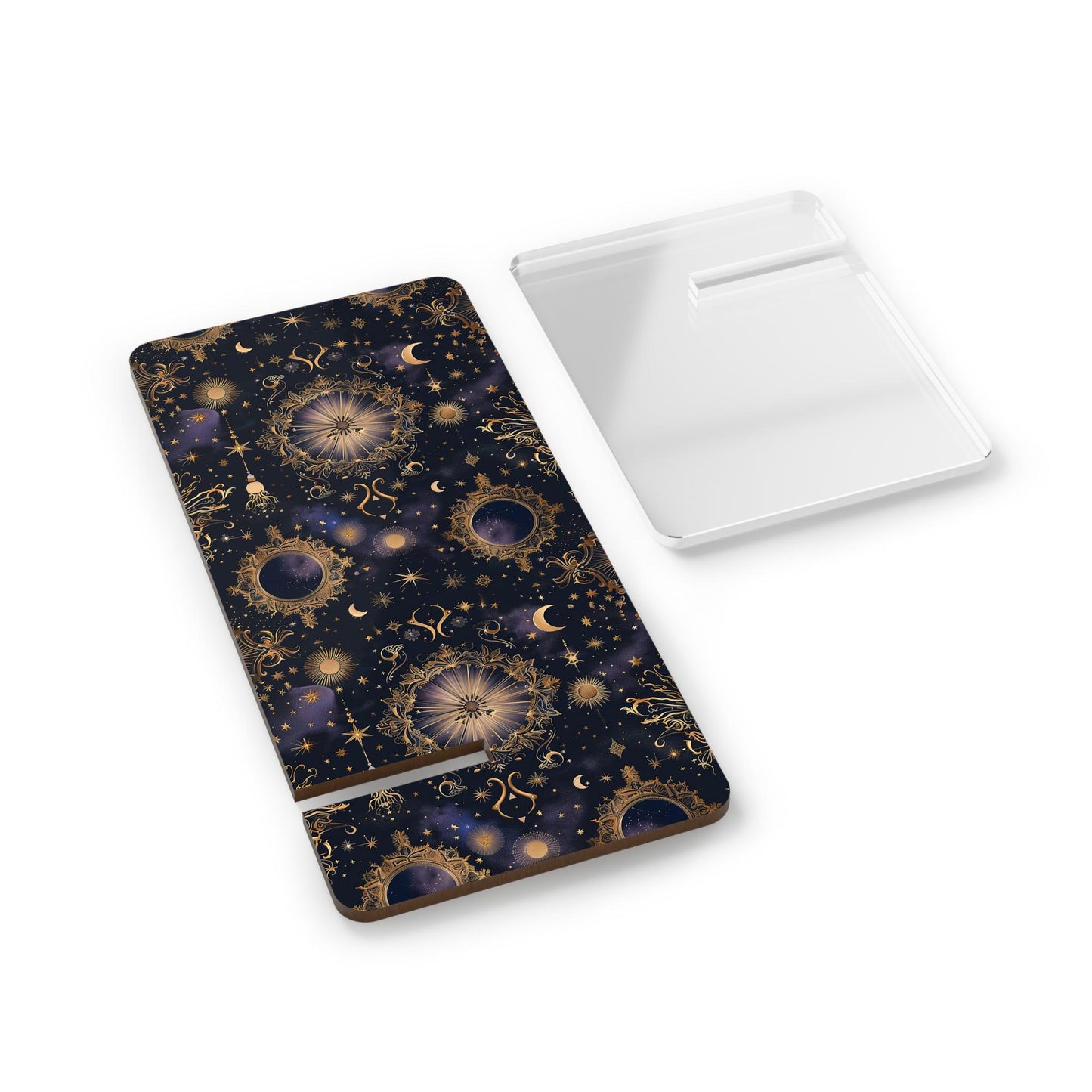 Astrological Phone Stand, Celestial Smartphone Holder, Zodiac Desk Decor, Horoscope Display Stand, Gift for Astronomy Lovers