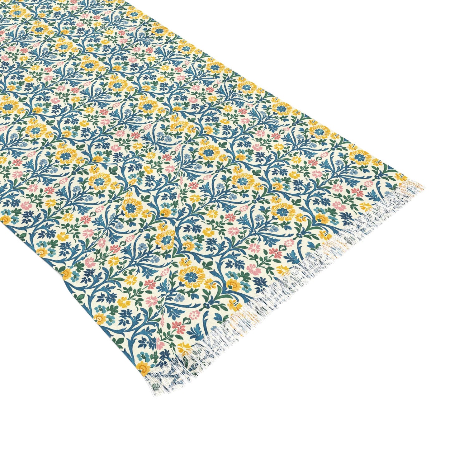 Floral Lightweight Scarf, Boho Style Wrap, Spring Fashion Accessory, Lightweight Shawl for Women, Gift for Her, Summer Scarf