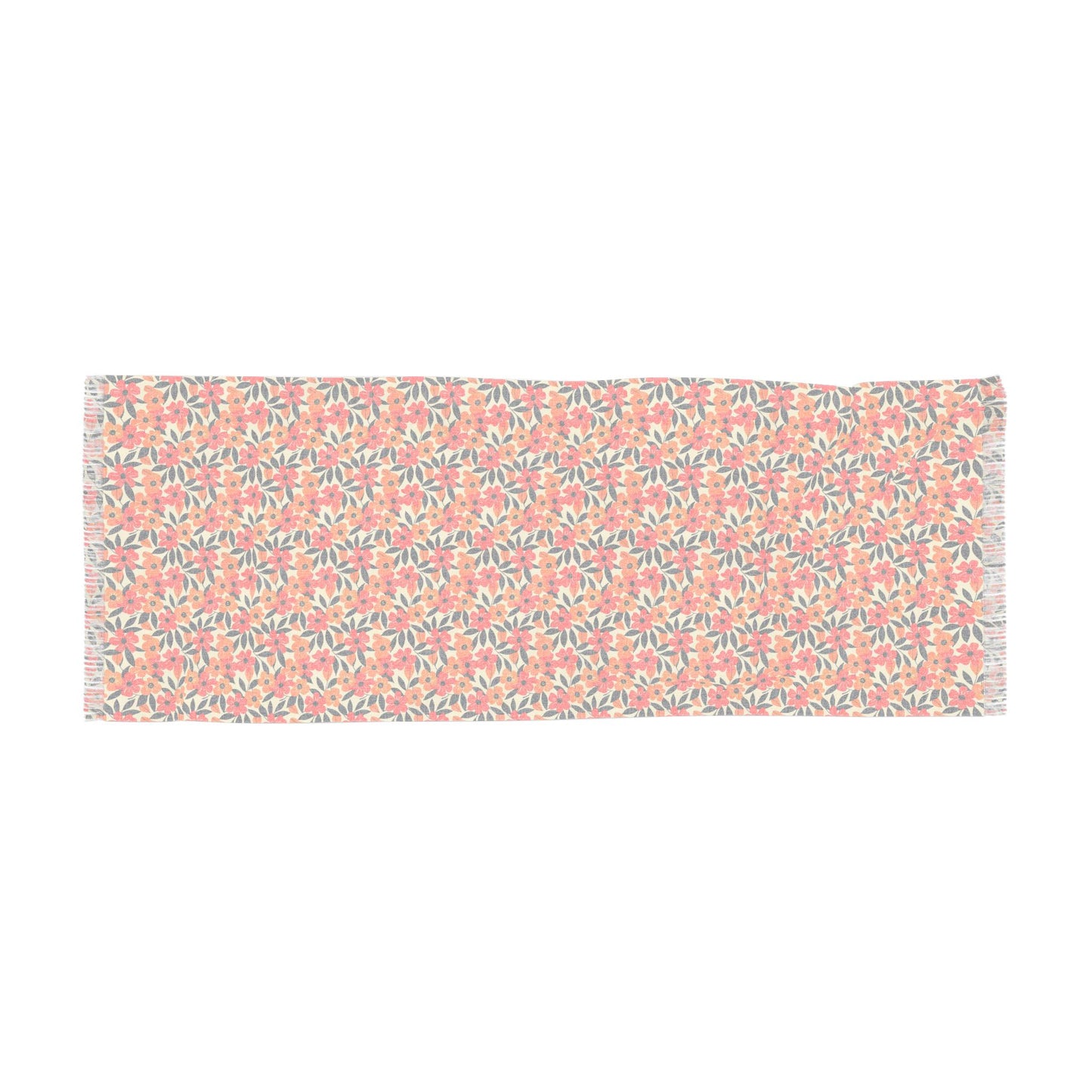 Floral Light Scarf - Stylish Spring Accessory, Perfect for Layering, Gift for Her, Summer Wrap, Celebration Scarf