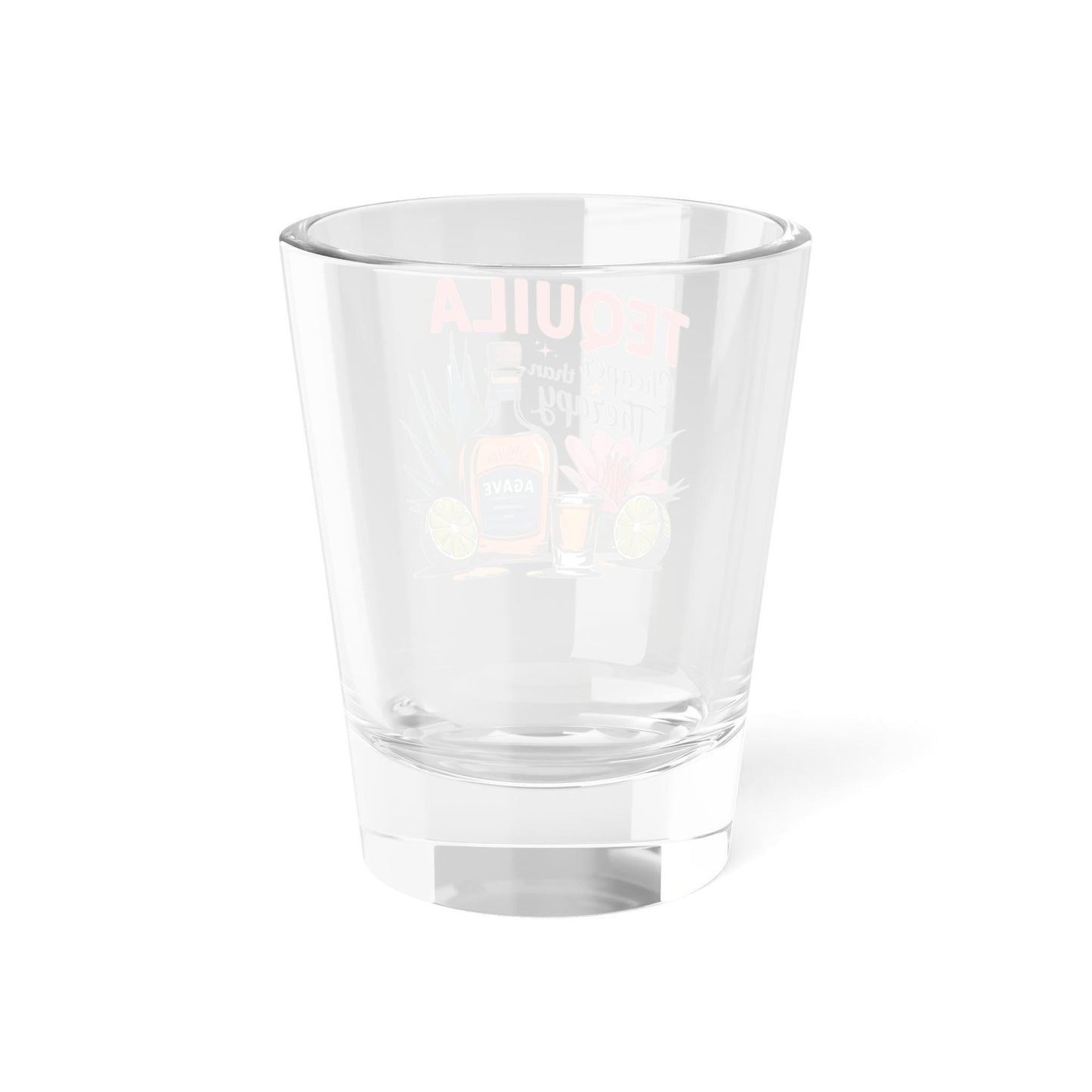 Tequila Shot Glass - Cheaper than Therapy, Funny Gift for Party, Birthday, Barware, Bachelorette, Humor Drinking Glass