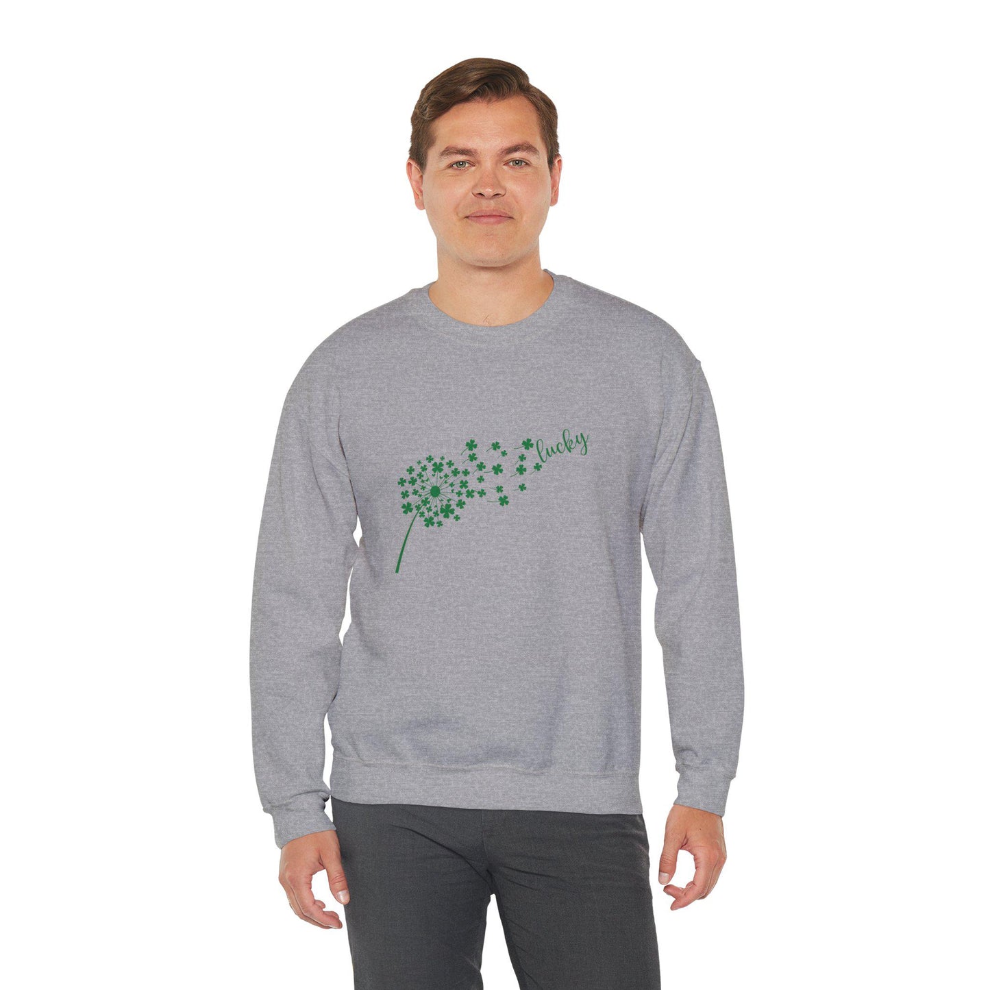 Lucky Clover Sweatshirt - Cozy Unisex Crewneck for St. Patrick's Day, Gift for Him, Gift for Her, Everyday Wear, Casual Fashion