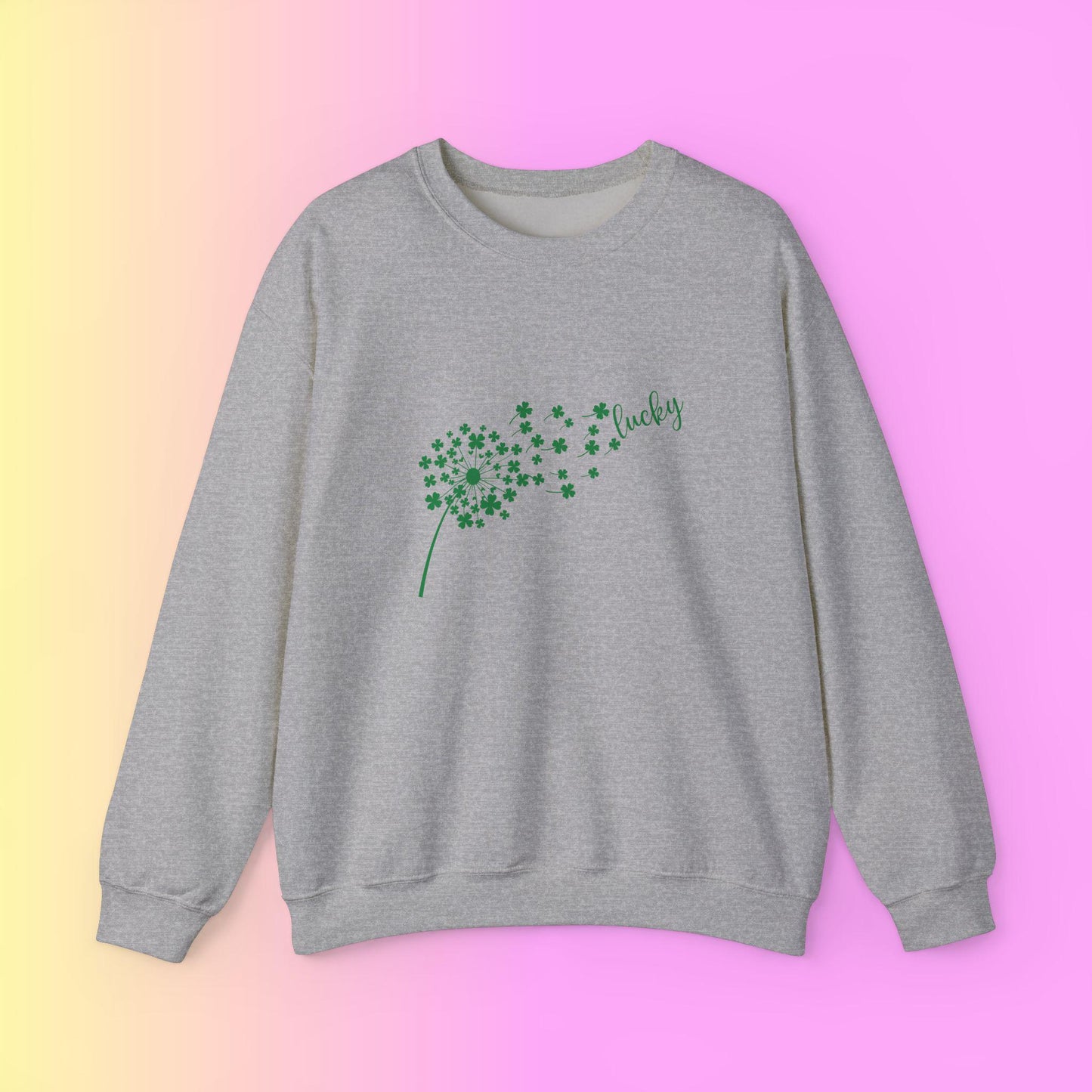 Lucky Clover Sweatshirt - Cozy Unisex Crewneck for St. Patrick's Day, Gift for Him, Gift for Her, Everyday Wear, Casual Fashion