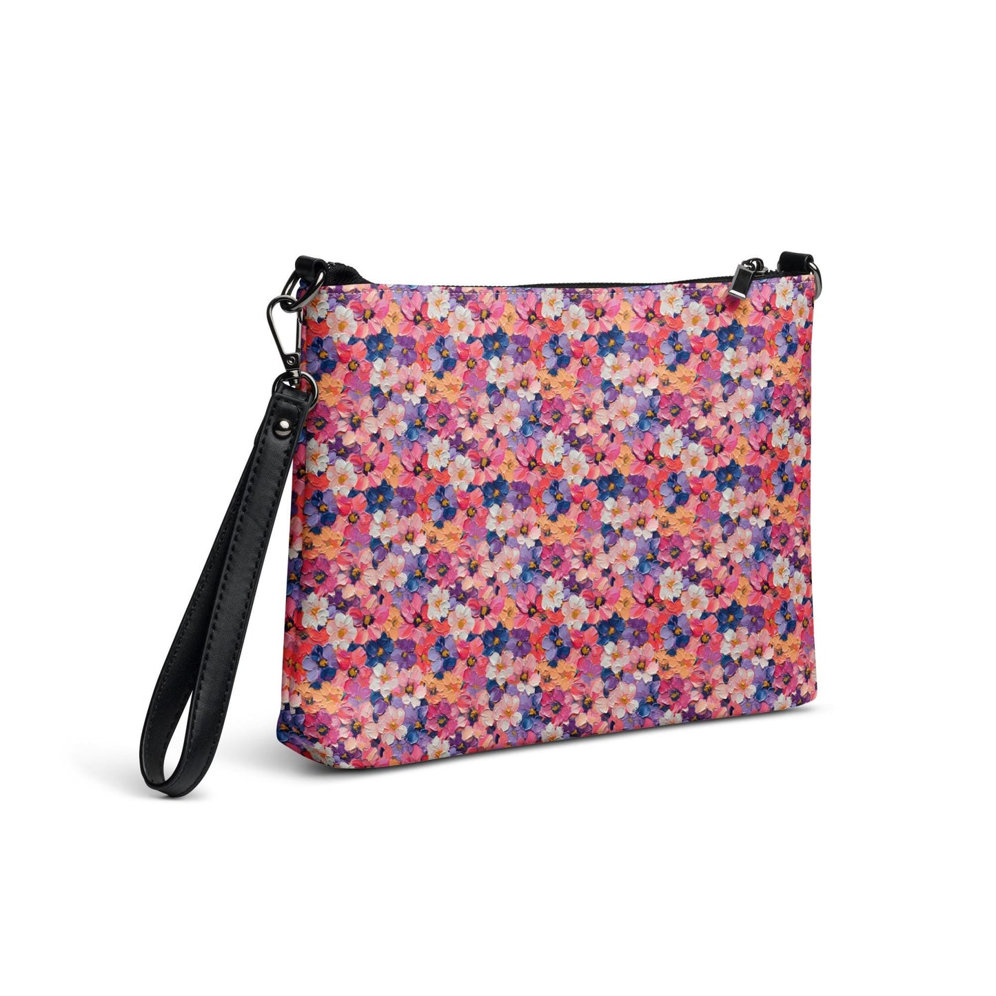 Bright Floral Seamless Pattern Crossbody Bag | Stylish Casual Fashion Bag | Lightweight & Hands-Free | Perfect for Everyday Use