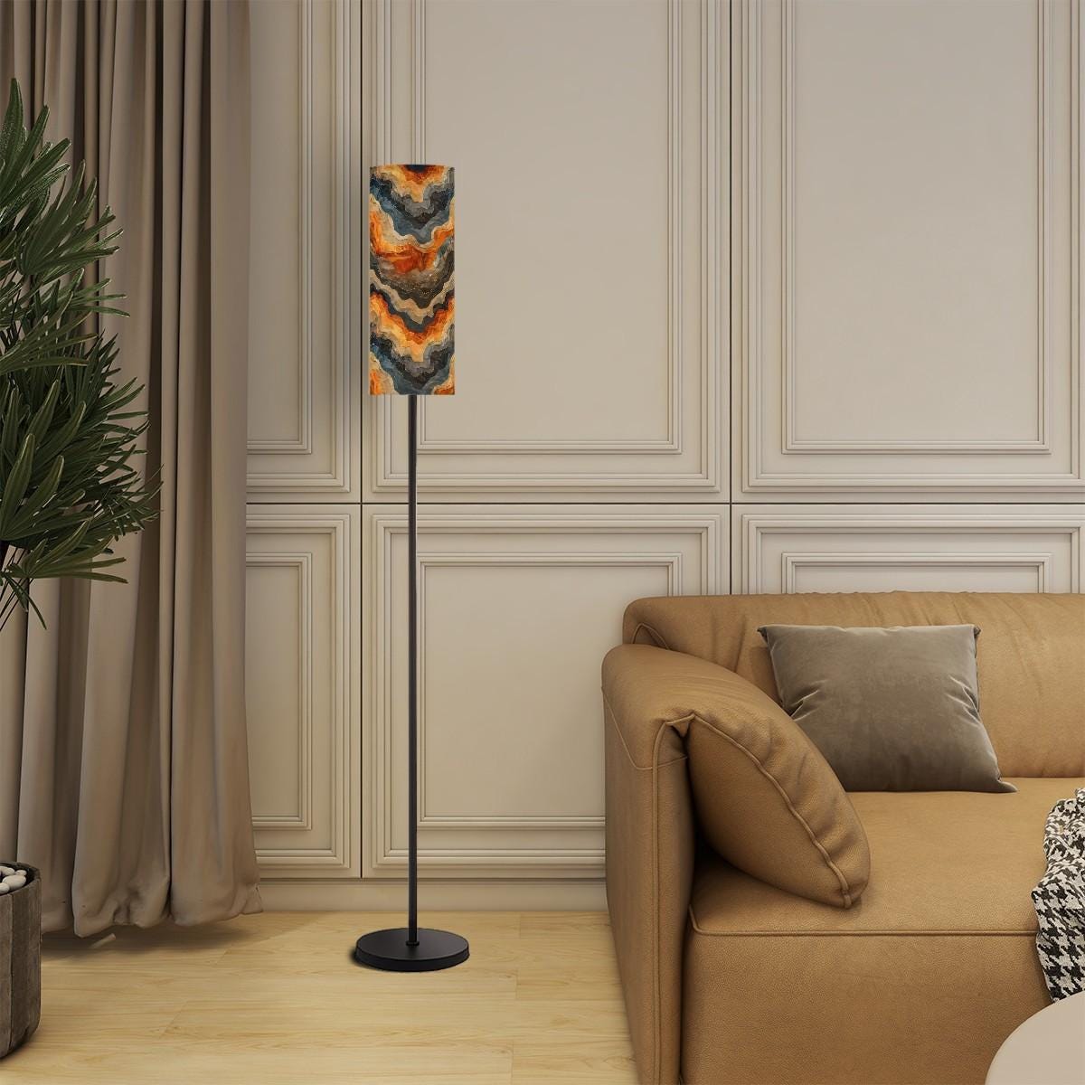 Floor Lamp Modern Standing Lamp (Made in USA), Designer Fashion Bedroom Living Hallway Light, Home Decor