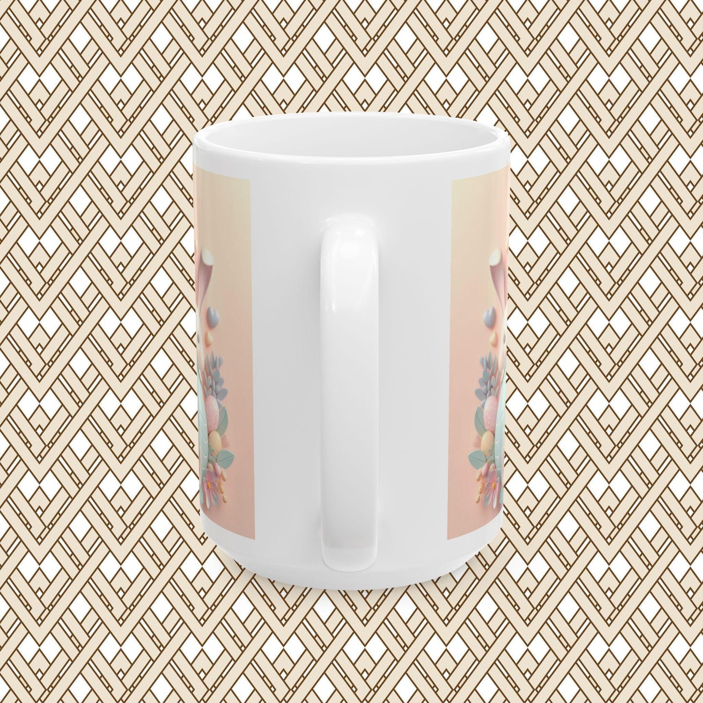 Cute Bunny Easter Ceramic Mug, Perfect for Spring Gifting, Coffee Lovers, Tea Enthusiasts, Festive Decor, 11oz, 15oz