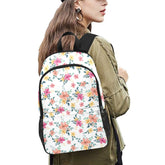 Spring Floral Pattern Fabric Backpack - The Aurora Touch