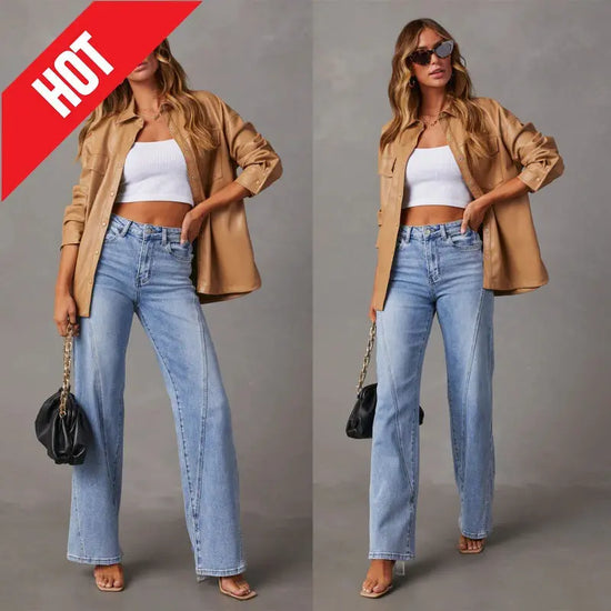 Womens Denim Pants Teemdrop