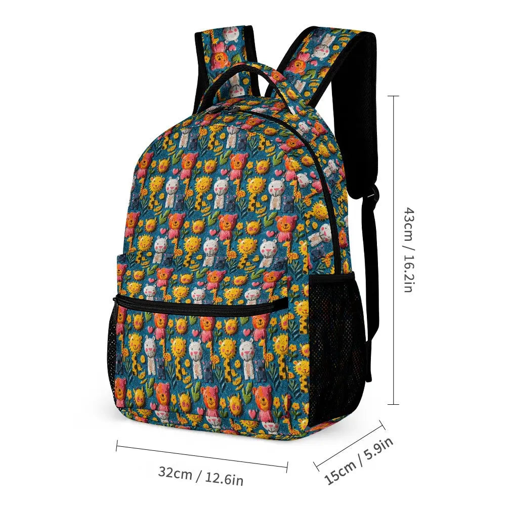 Bright Cheerful Animal Print Bag Set - The Aurora Touch