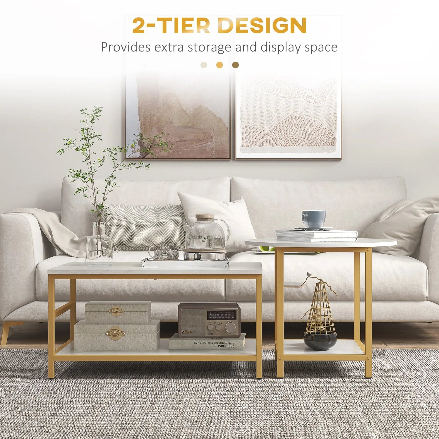 Coffee Tables Set of 2 CJ