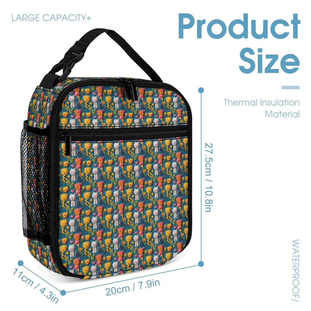 Bright Cheerful Animal Print Bag Set - The Aurora Touch
