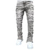 Men Trousers Individual Patched Pants Long Tight Fit Stacked Jeans For Mens Clothing The Aurora Touch