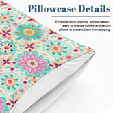 Vibrant Geometric Print Design Queen Duvet Cover Set The Aurora Touch