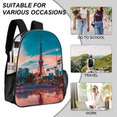 Transparent Artistic Back Pack Travel Bag - The Aurora Touch