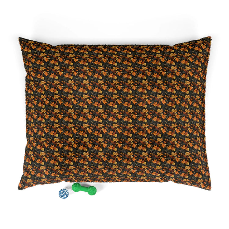 Cozy Floral Pet Bed, Autumn Inspired Dog & Cat Bed Printify