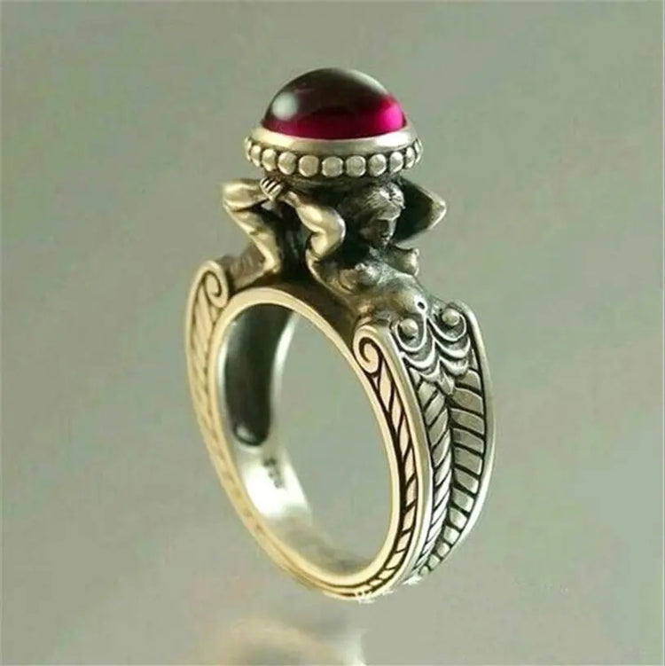 New Mermaid Alloy Creative Female Vintage Ring CJ