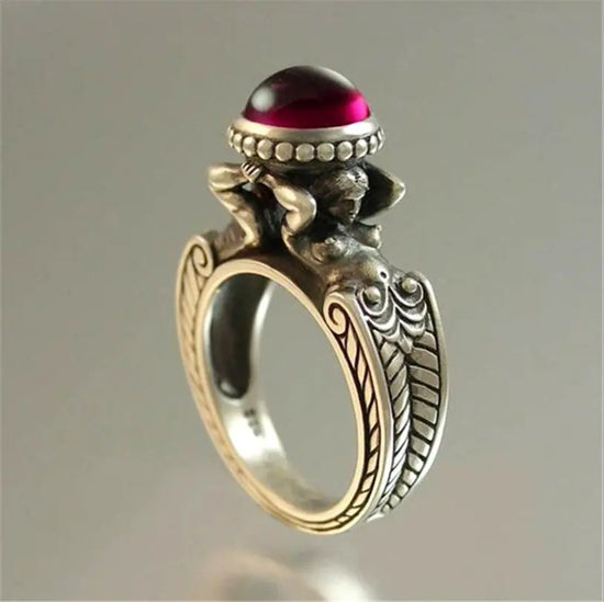 New Mermaid Alloy Creative Female Vintage Ring CJ