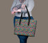 Spring Paisely Leather Tote Bag | All Purpose Versatile Bag The Aurora Touch