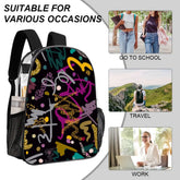 Trendy Colorful Transparent Design Back Pack - The Aurora Touch