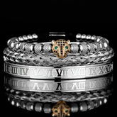 Leopard Head Set Mesh Pineapple Pearl Roman Bracelet The Aurora Touch