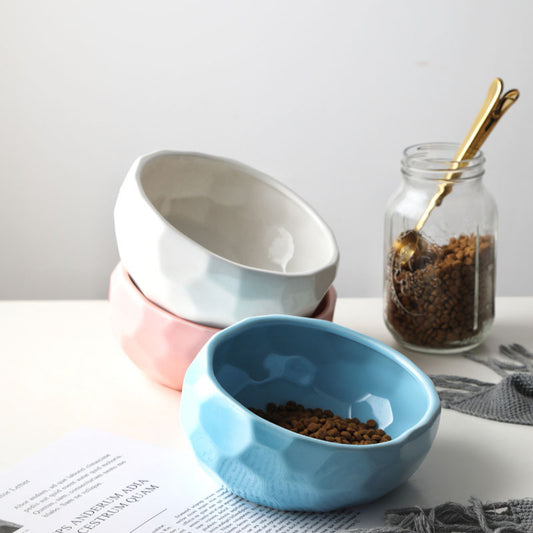 Oblique Pet Designer Bowl | Great for Cat & Dog