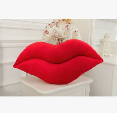 Unique Trendy Sexy Plush Big Lips Pillow- Home Bedroom Decor