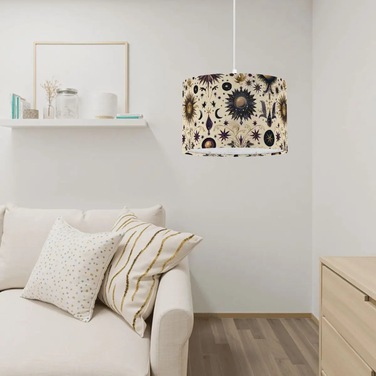 Celestial Design Drum Chandelier - The Aurora Touch