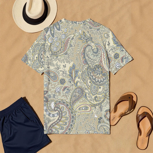 Paisley Print All-Over Print Men's O-Neck T-Shirt | 190GSM Cotton