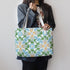 High Quality Floral All Over Pattern Stylish Vegan Leather Tote Bag Yoycol