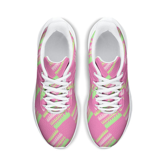Women's pink Geometric Variant Colorful Design Road Running Shoes