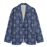 Royal Blue Damask Pattern All-Over Print Men&