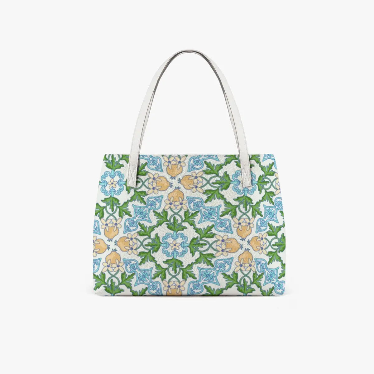 High Quality Floral All Over Pattern Stylish Vegan Leather Tote Bag Yoycol