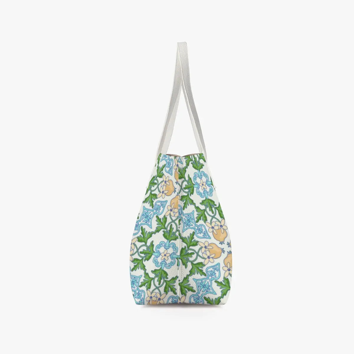 High Quality Floral All Over Pattern Stylish Vegan Leather Tote Bag Yoycol