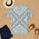 Light Teal All-Over Print Men&