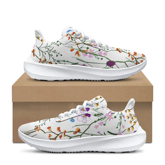 Women's Floral Print AOP Pattern Road Running Shoes